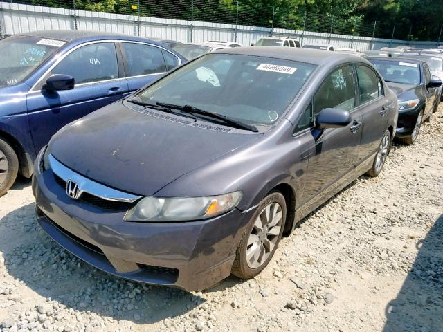 2HGFA1F60AH505690 - 2010 HONDA CIVIC LX-S GRAY photo 2