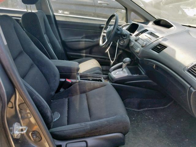 2HGFA1F60AH505690 - 2010 HONDA CIVIC LX-S GRAY photo 5