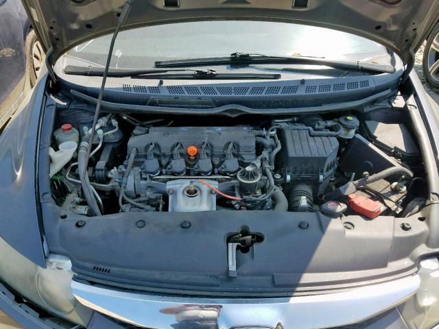 2HGFA1F60AH505690 - 2010 HONDA CIVIC LX-S GRAY photo 7