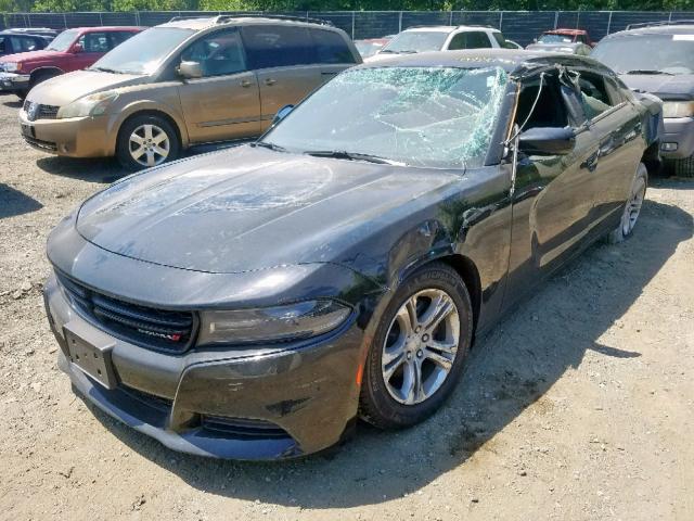 2C3CDXBG8KH562445 - 2019 DODGE CHARGER SX BLACK photo 2