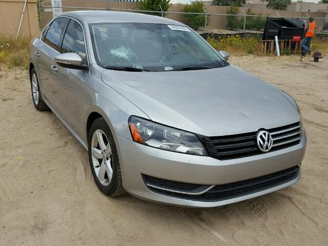 1VWBP7A39CC003226 - 2012 VOLKSWAGEN PASSAT SE SILVER photo 1