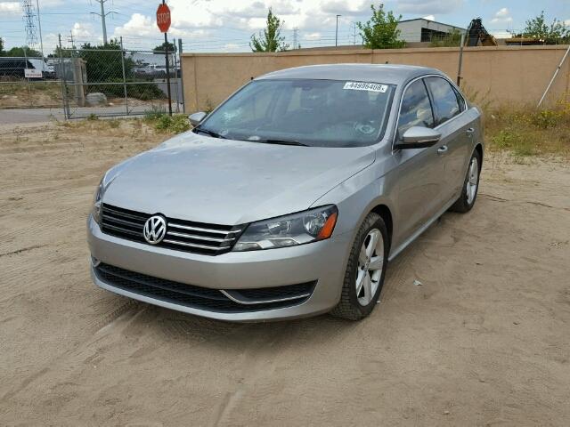 1VWBP7A39CC003226 - 2012 VOLKSWAGEN PASSAT SE SILVER photo 2