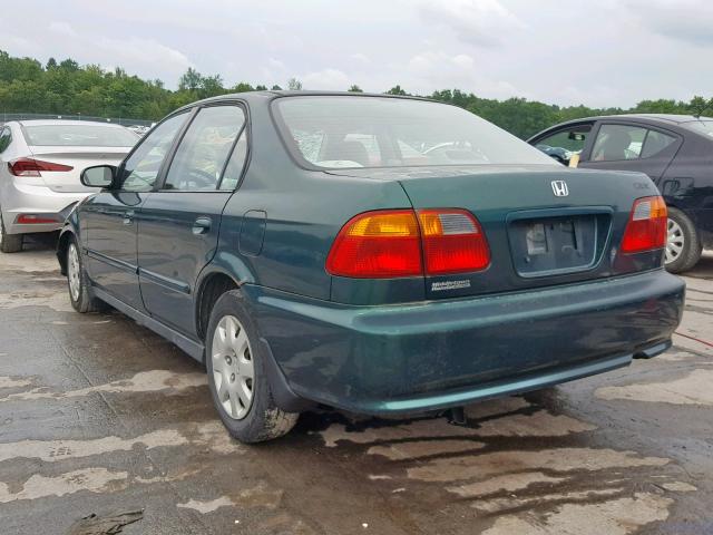 2HGEJ6615YH556688 - 2000 HONDA CIVIC BASE GREEN photo 3