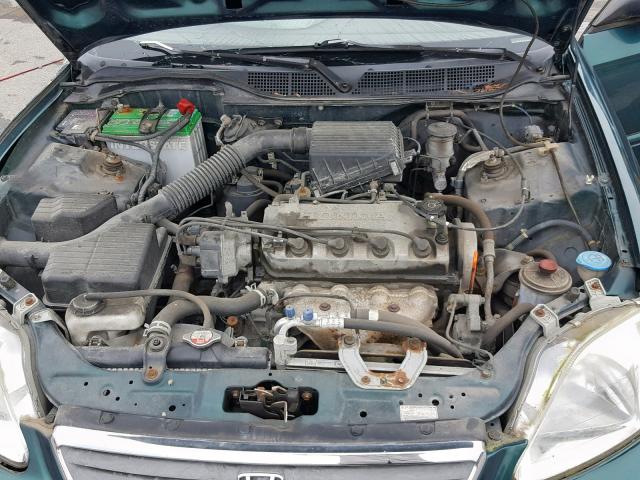 2HGEJ6615YH556688 - 2000 HONDA CIVIC BASE GREEN photo 7