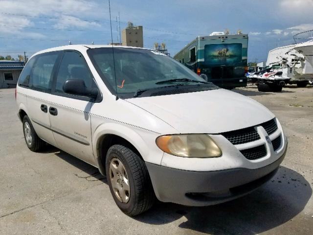 1B4GP25B21B160657 - 2001 DODGE CARAVAN SE WHITE photo 1