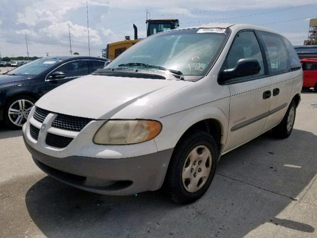 1B4GP25B21B160657 - 2001 DODGE CARAVAN SE WHITE photo 2