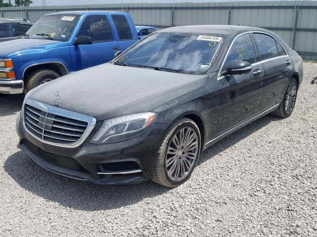 WDDUG8CB1FA179408 - 2015 MERCEDES-BENZ S 550 BLACK photo 2