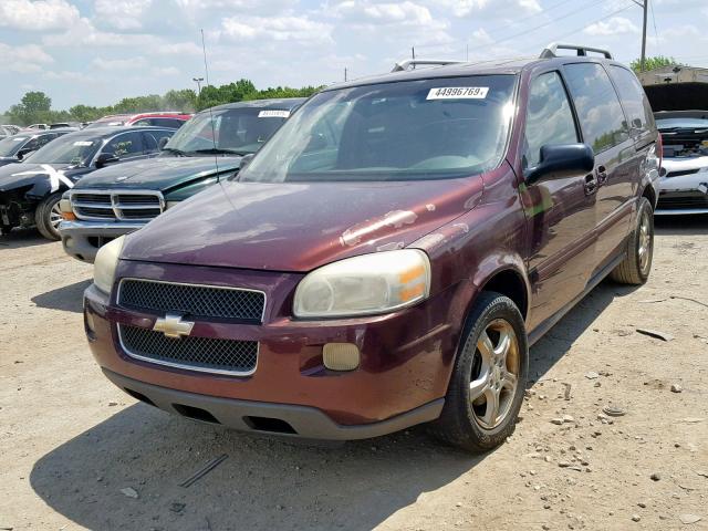 1GNDV33L96D132726 - 2006 CHEVROLET UPLANDER L MAROON photo 2