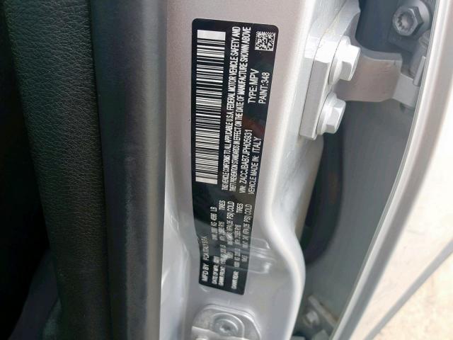 ZACCJBAB7JPH05931 - 2018 JEEP RENEGADE S GRAY photo 10