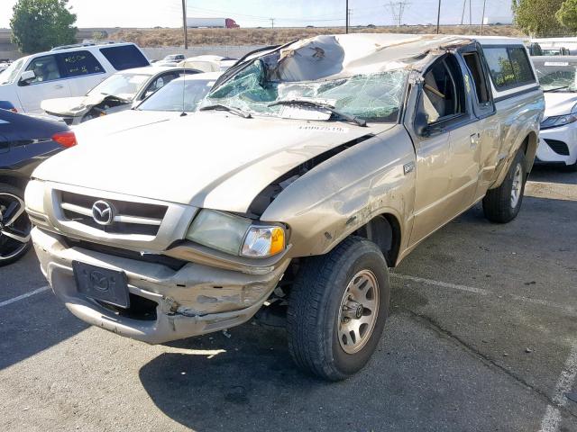 4F4YR16U52TM21763 - 2002 MAZDA B3000 CAB GOLD photo 2