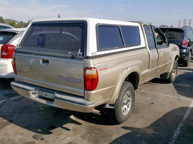 4F4YR16U52TM21763 - 2002 MAZDA B3000 CAB GOLD photo 4