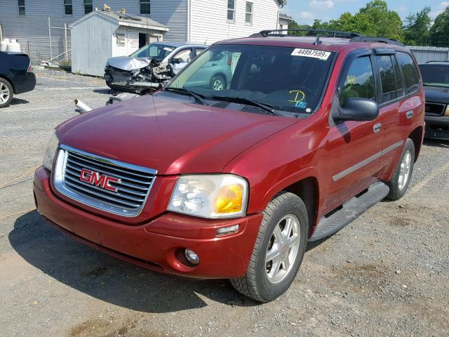 1GKDT13S182236317 - 2008 GMC ENVOY MAROON photo 2