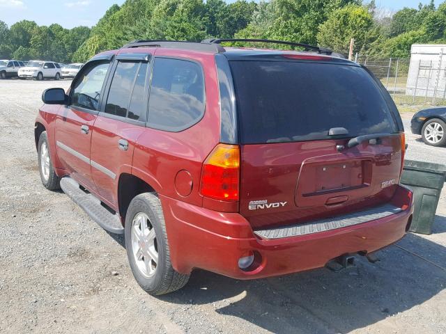 1GKDT13S182236317 - 2008 GMC ENVOY MAROON photo 3