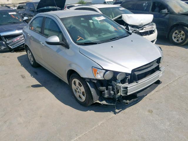 1G1JA5SH1D4143998 - 2013 CHEVROLET SONIC LS SILVER photo 1