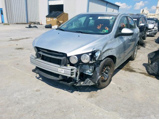 1G1JA5SH1D4143998 - 2013 CHEVROLET SONIC LS SILVER photo 2