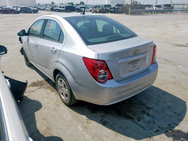 1G1JA5SH1D4143998 - 2013 CHEVROLET SONIC LS SILVER photo 3