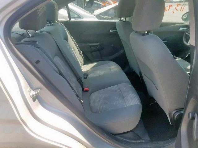 1G1JA5SH1D4143998 - 2013 CHEVROLET SONIC LS SILVER photo 6