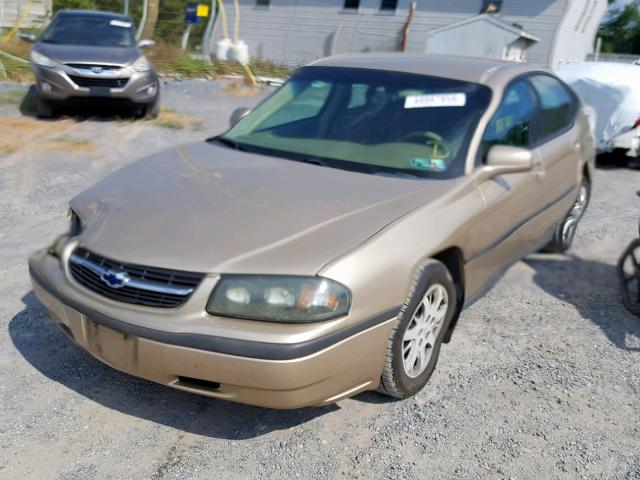 2G1WF52E249190533 - 2004 CHEVROLET IMPALA TAN photo 2