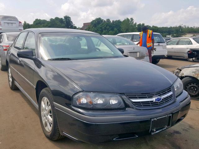 2G1WF52E639448602 - 2003 CHEVROLET IMPALA BLACK photo 1