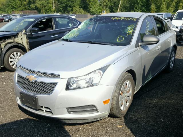 1G1PC5SH6C7292151 - 2012 CHEVROLET CRUZE LS SILVER photo 2