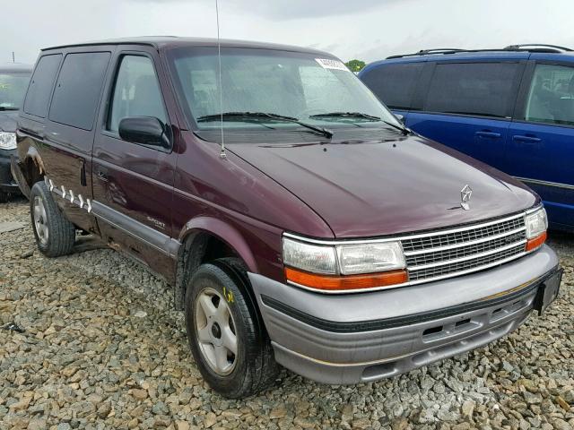 2P4GH4535SR337513 - 1995 PLYMOUTH VOYAGER SE MAROON photo 1