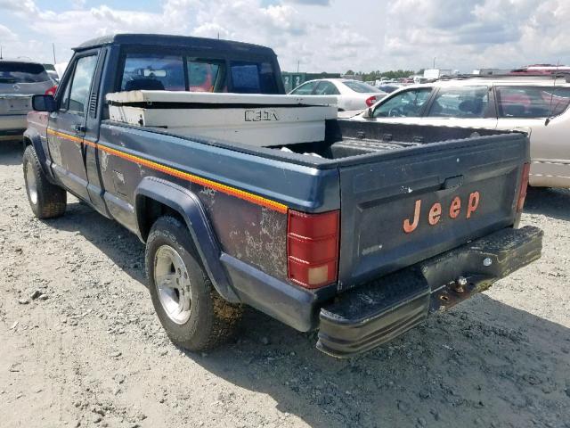 1J7FT36L5KL431114 - 1989 JEEP COMANCHE P BLUE photo 3