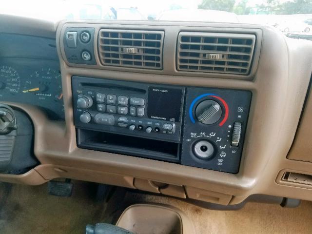 1GNDT13W9V2209884 - 1997 CHEVROLET BLAZER TAN photo 9