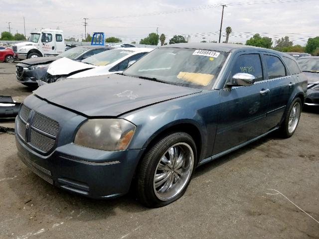 2D4FV48T65H617166 - 2005 DODGE MAGNUM SE GRAY photo 2