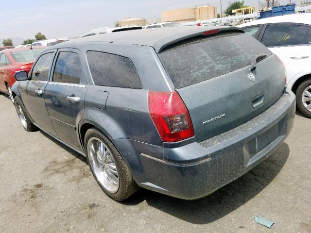 2D4FV48T65H617166 - 2005 DODGE MAGNUM SE GRAY photo 3