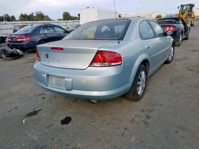 1C3EL46U01N673247 - 2001 CHRYSLER SEBRING LX BLUE photo 4