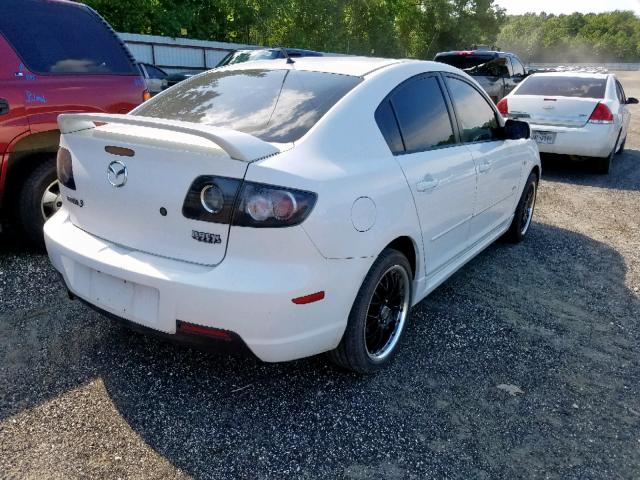 JM1BK323681791118 - 2008 MAZDA 3 S WHITE photo 4