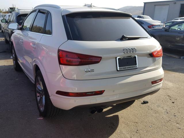 WA1HCCFS0HR013255 - 2017 AUDI Q3 PREMIUM WHITE photo 3