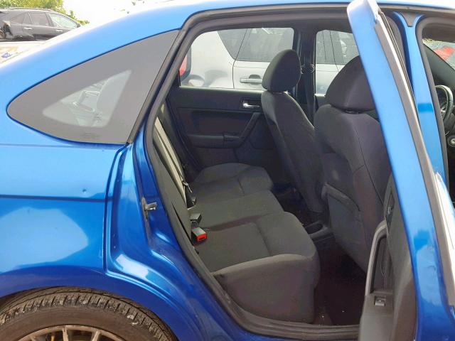 1FAHP3GN1BW184873 - 2011 FORD FOCUS SES BLUE photo 6