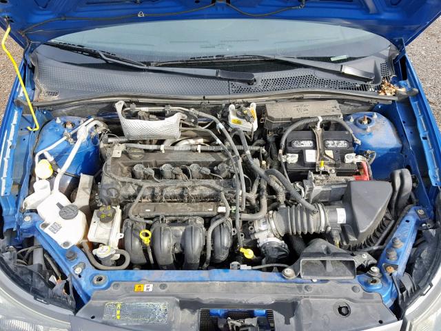 1FAHP3GN1BW184873 - 2011 FORD FOCUS SES BLUE photo 7