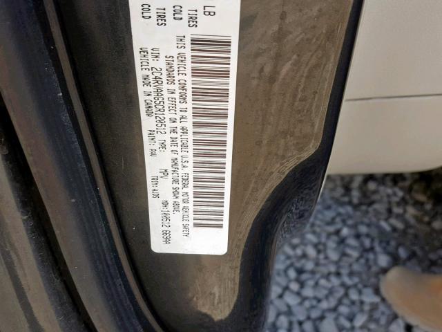 2C4RVAAG5CR120512 - 2012 VOLKSWAGEN ROUTAN S CHARCOAL photo 10