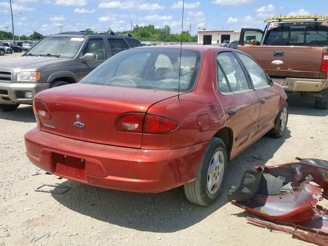 1G1JC524X17248783 - 2001 CHEVROLET CAVALIER B RED photo 4