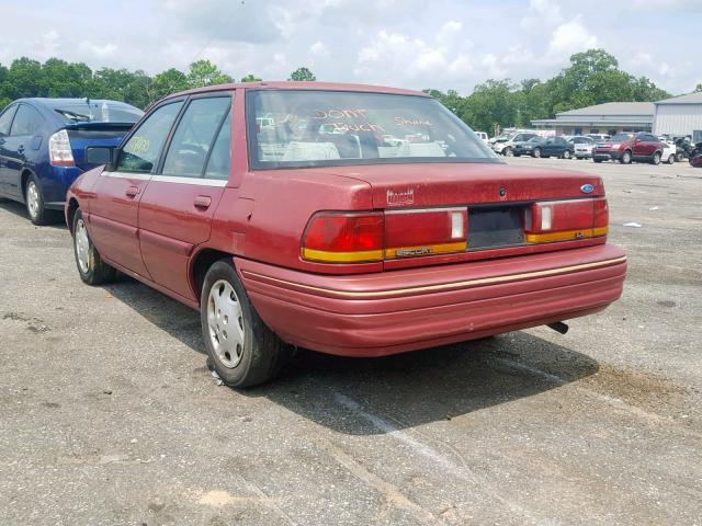 3FASP13J9SR208935 - 1995 FORD ESCORT LX RED photo 3