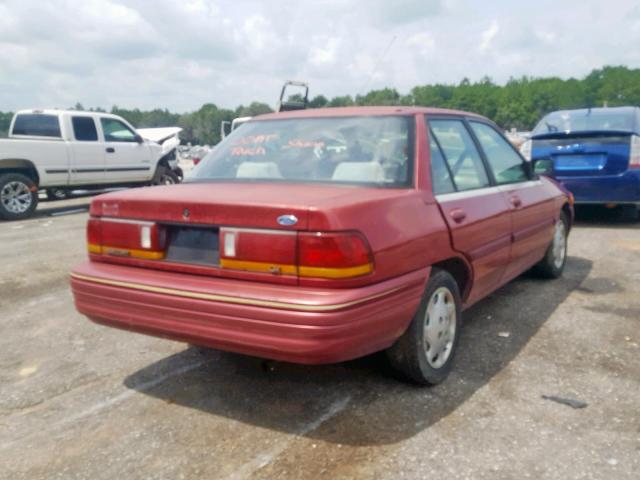 3FASP13J9SR208935 - 1995 FORD ESCORT LX RED photo 4