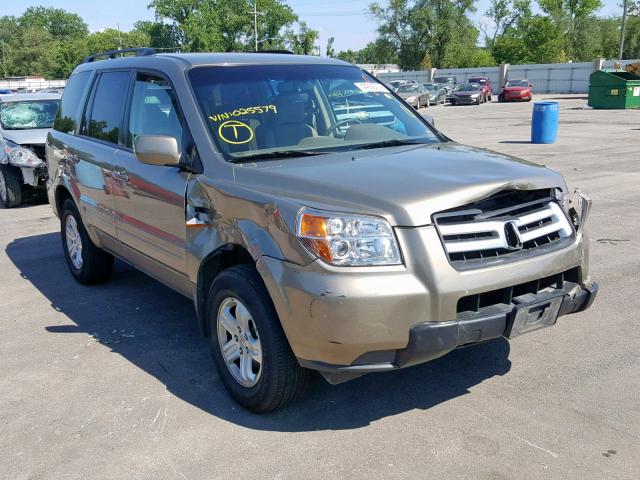 5FNYF28268B025579 - 2008 HONDA PILOT VP GOLD photo 1