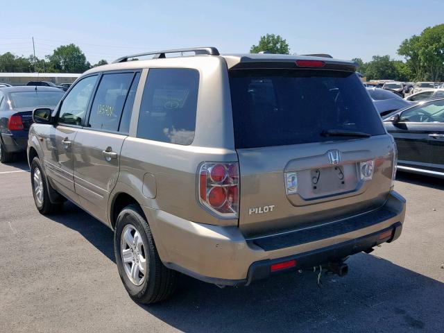 5FNYF28268B025579 - 2008 HONDA PILOT VP GOLD photo 3