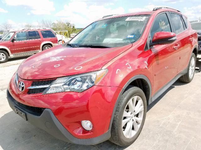 2T3YFREV3FW192772 - 2015 TOYOTA RAV4 LIMIT RED photo 2