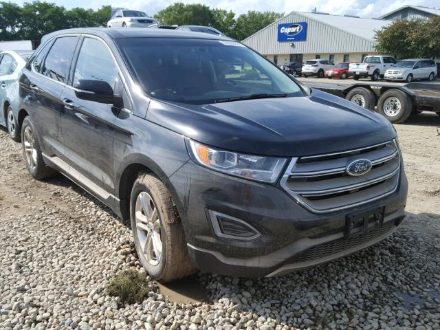 2FMTK4J93FBB79892 - 2015 FORD EDGE SEL BLACK photo 1