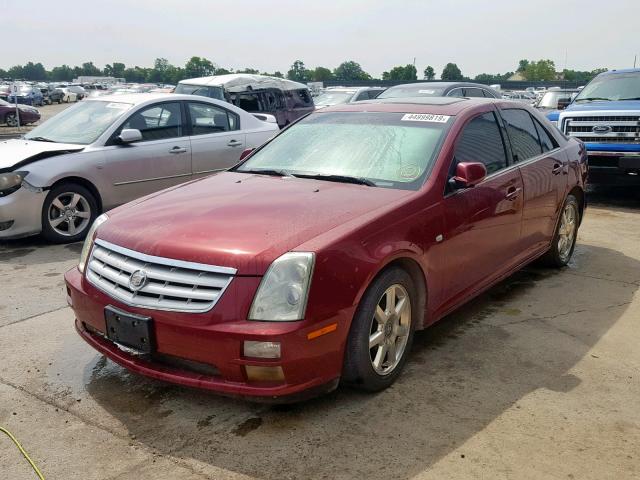 1G6DW677250123301 - 2005 CADILLAC STS MAROON photo 2