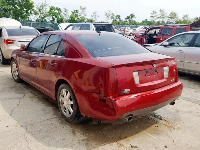 1G6DW677250123301 - 2005 CADILLAC STS MAROON photo 3