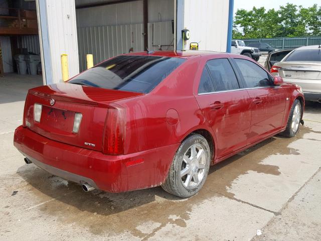 1G6DW677250123301 - 2005 CADILLAC STS MAROON photo 4