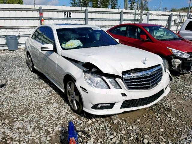 WDDHF5GB2BA421078 - 2011 MERCEDES-BENZ E 350 WHITE photo 1