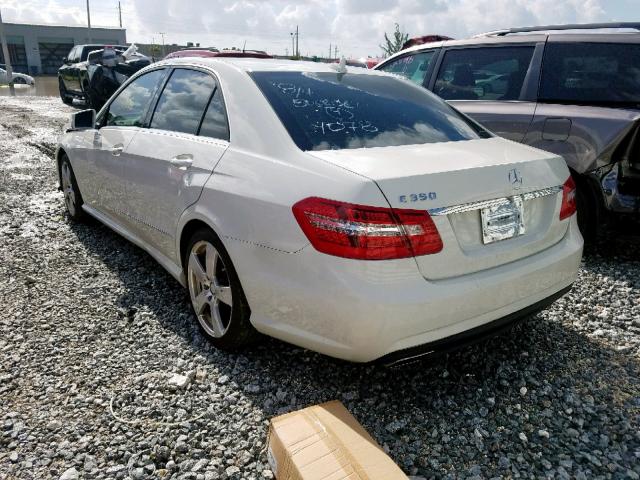 WDDHF5GB2BA421078 - 2011 MERCEDES-BENZ E 350 WHITE photo 3