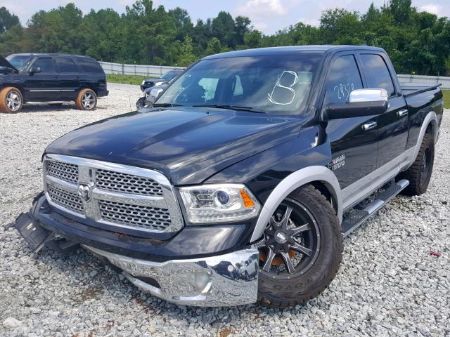 1C6RR7VM3JS258298 - 2018 RAM 1500 LARAM BLACK photo 2