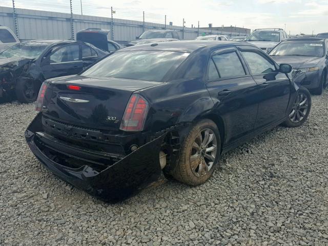 2C3CCAGG4EH283779 - 2014 CHRYSLER 300 S BLACK photo 4