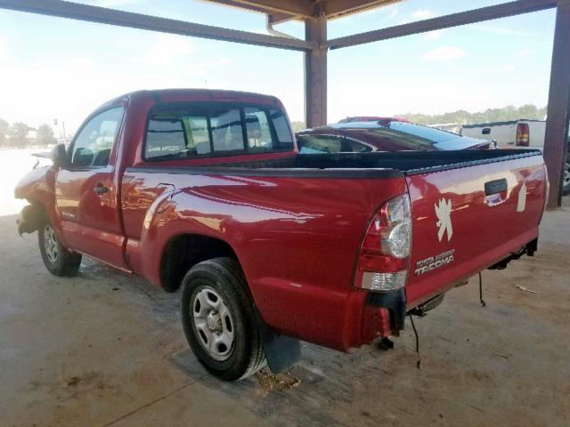 5TENX22N99Z637228 - 2009 TOYOTA TACOMA RED photo 3